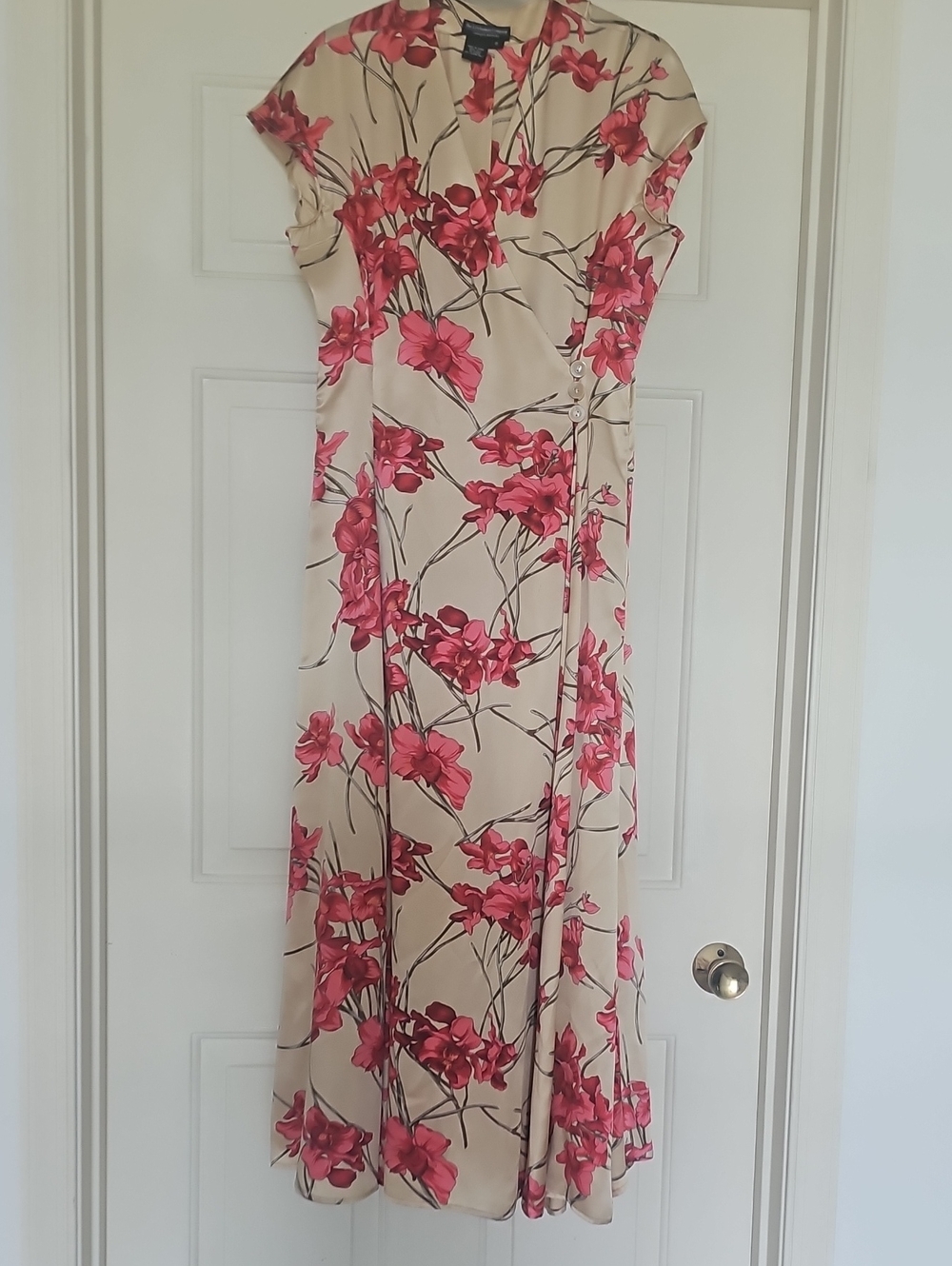 100% Silk Wrap Vintage the J Peterman Co Dress